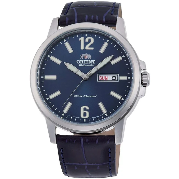 Orient Men’s Automatic Watch – Commuter Blue Dial Leather Strap | RA-AA0C05L19A