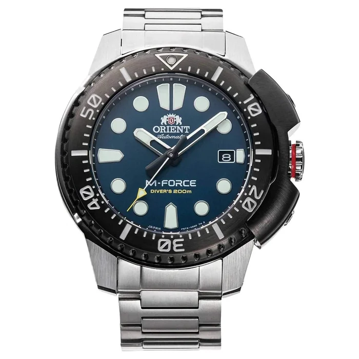 Orient Men’s Automatic Watch – M-Force Dive Blue Dial Bracelet | RA-AC0L07L00B