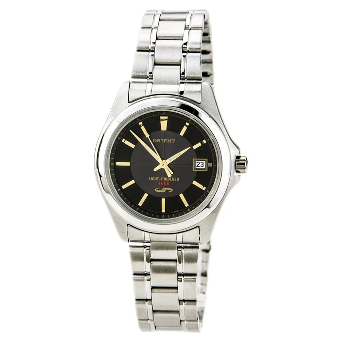 Orient PVD09001B Men’s Black Dial Stainless Steel Solar Cell Energy Watch