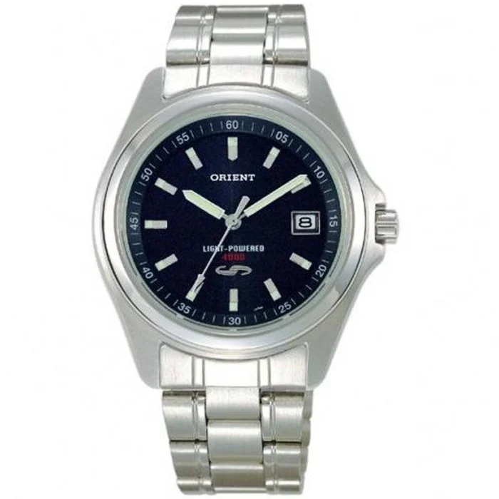Orient PVD09003B Men’s Classic Solar Powered Blue Dial Steel Bracelet Watch