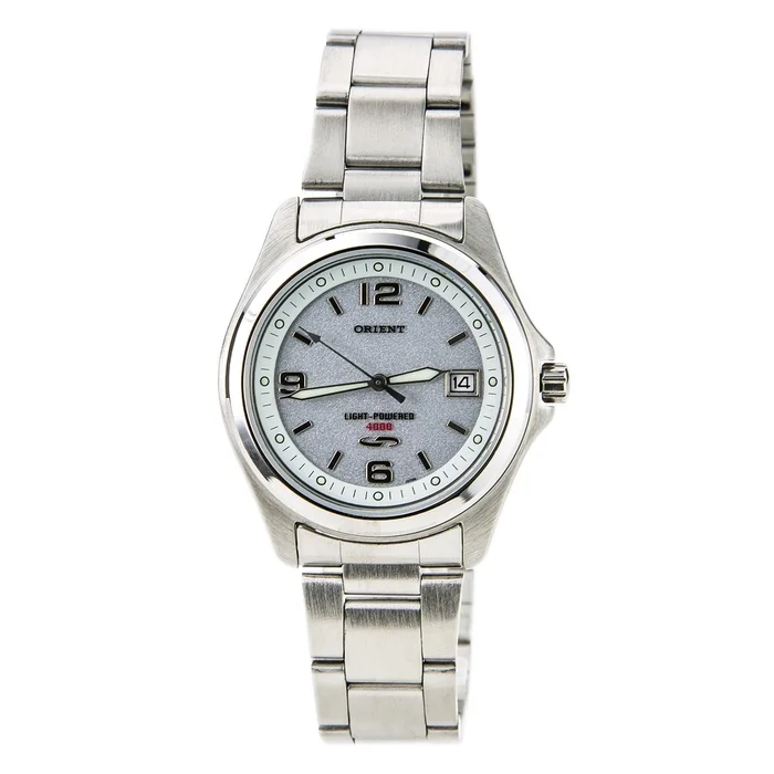 Orient PVD09005W Men’s Solar Cell Energy Stainless Steel Grey Dial Watch