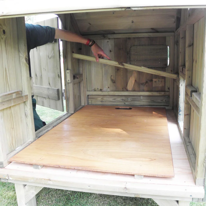 Plywood Dirt Tray for Hen Houses