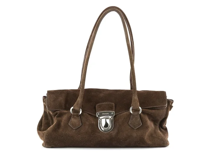 Prada Suede Shoulder Bag