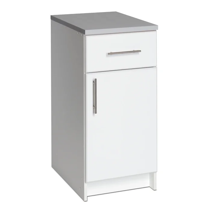 Prepac Elite 16″ Storage Cabinet, White Storage Cabinet, Base Cabinet, Bathroom Cabinet, WED-1636