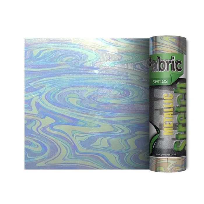 Rainbow Oil Metallic Stretch HTV 140mm x 500mm
