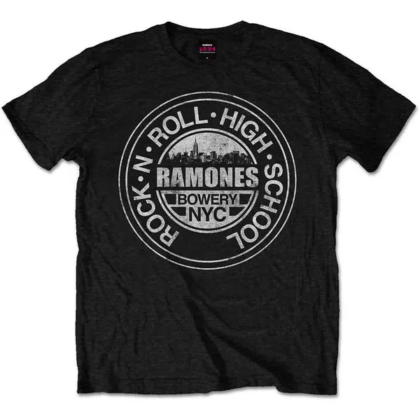 Ramones T Shirt – Rock N Roll High School Bowery