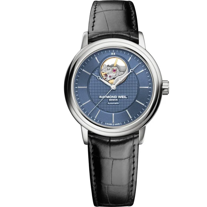 Raymond Weil Men’s Automatic Watch – Maestro Blue and Silver Dial | 2827-STC-50001