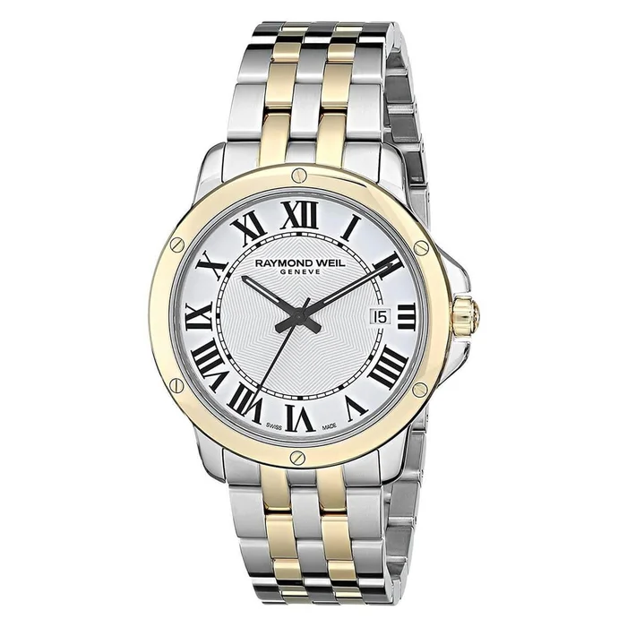 Raymond Weil Men’s Bracelet Watch – Tango Silver Dial Two Tone Steel | 5591-STP-00657