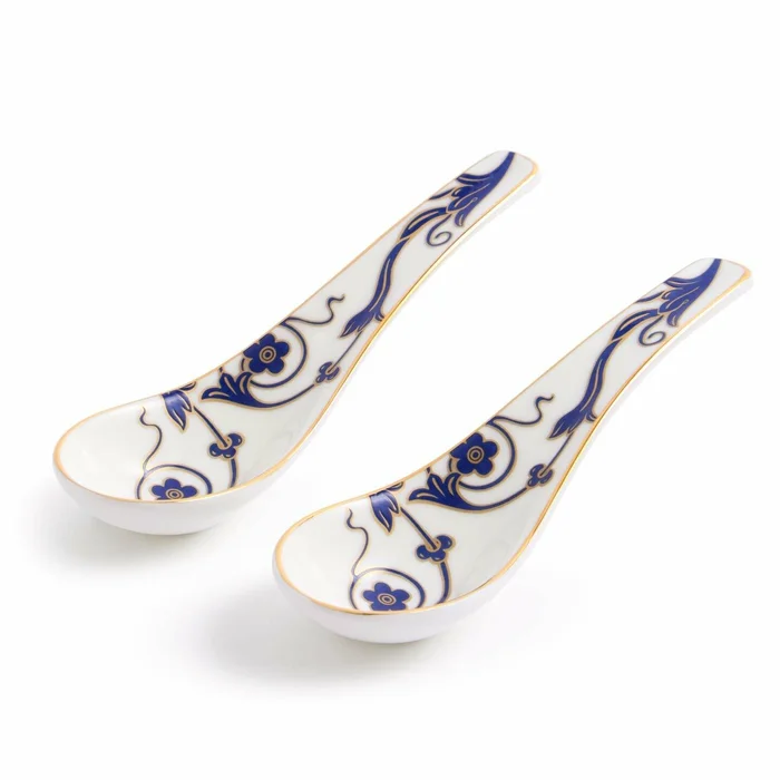 Renaissance Gold Chinese Soup Spoon Set of 2
