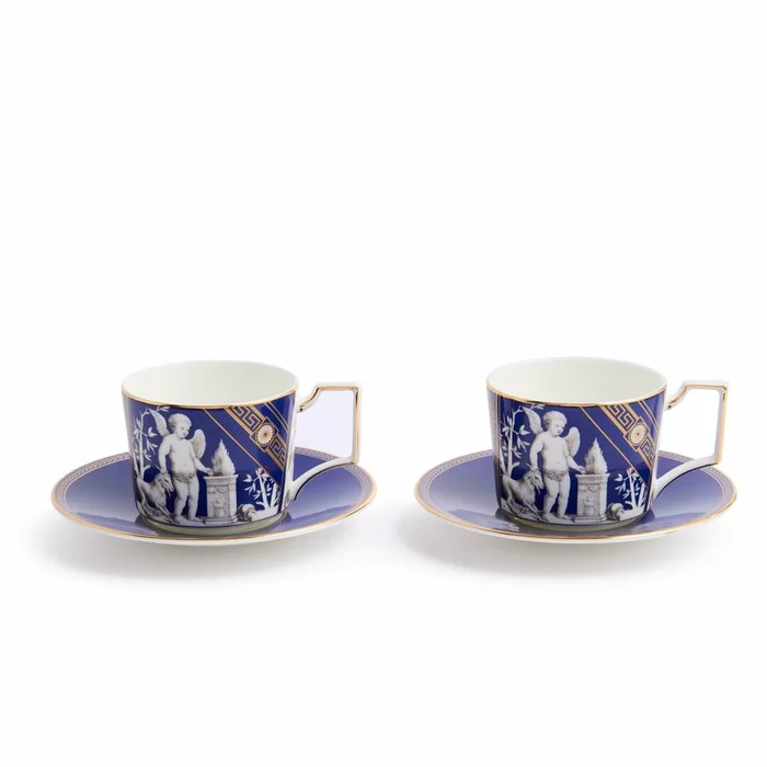 Renaissance Gold Teacup Saucer Set of 2