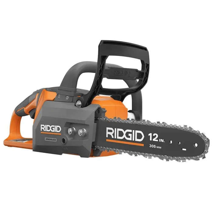 RIDGID 18V Brushless 12 in. Electric Battery Chainsaw (Tool Only) R01101B