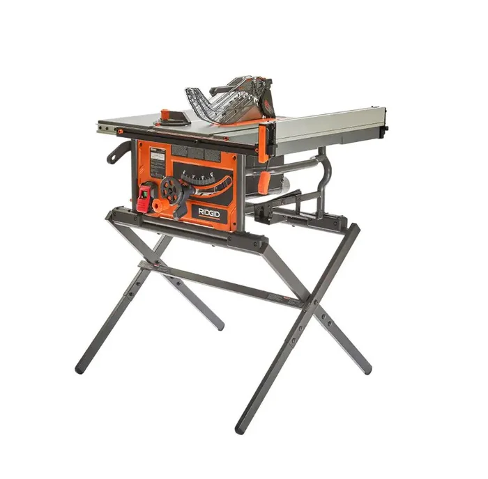 RIDGID Table Saw R4540 10 in Pro with Scissor Stand