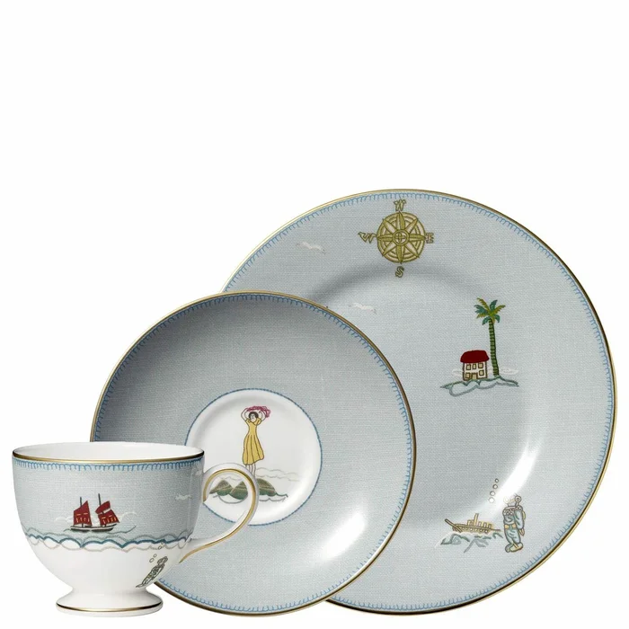 Sailor's Farewell Tea Cup, Saucer and Plate