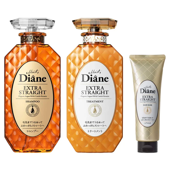 Shampoo & Treatment [Straight] Floral & Berry Fragrance Perfect Beauty Extra Straight with Hair Mask Set 450ml×2+50g