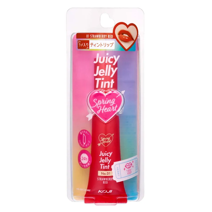 Spring Heart Juicy Jelly Tint #01 Lipstick Strawberry Red 5g