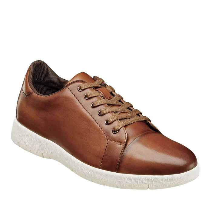 Stacy Adams Men’s Sneakers – Hawkins Cap Toe Lace Up Cognac | 25294-221
