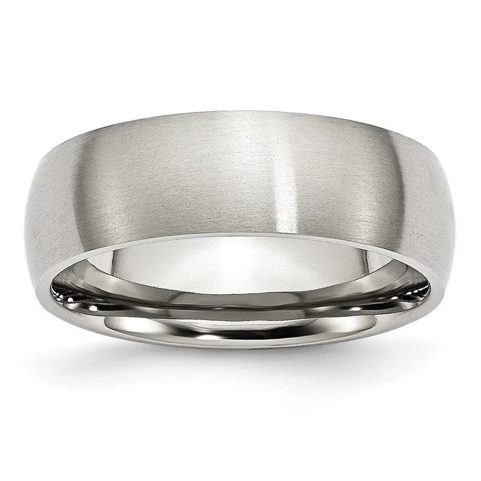 Stainless Steel 7mm Brushed Band