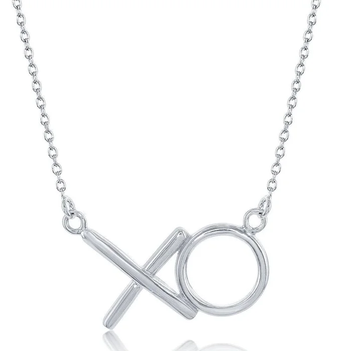 Sterling Silver XO Necklace