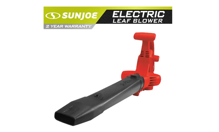 Sun Joe SBJ606E-GA-RED 250 MPH 440 CFM 14 Amp Electric Handheld Blower/Vacuum/Mulcher with Gutter Attachment, Red