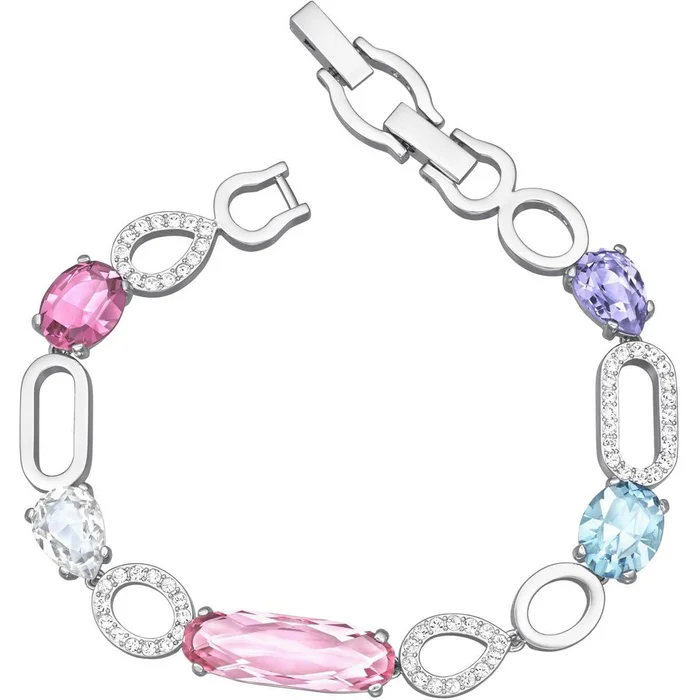 Swarovski Women’s Bracelet – Cynthia Rhodium Multi Colored Crystal Tennis | 5417994
