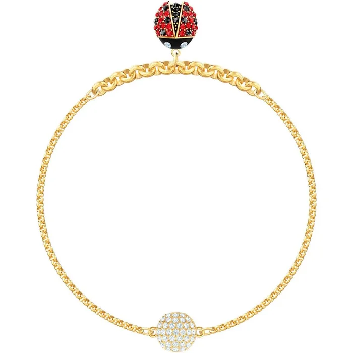 Swarovski Women’s Bracelet – Remix Ladybug Strand Multicolored Gold Tone | 5466832