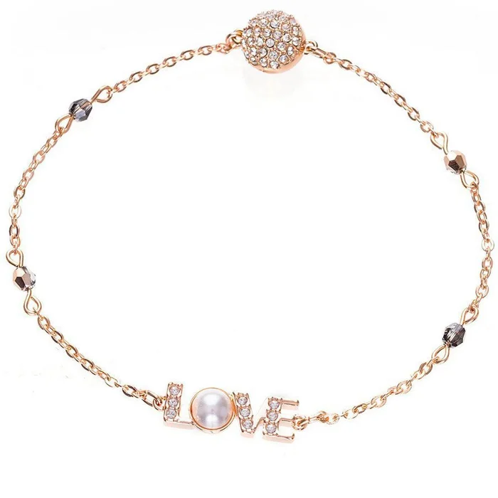 Swarovski Women’s Bracelet – Remix Rose Gold Tone Plated Crystal, Medium | 5353846