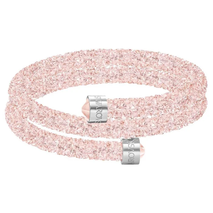 Swarovski Women’s Double Bangle – Crystaldust, Pink | 5292438