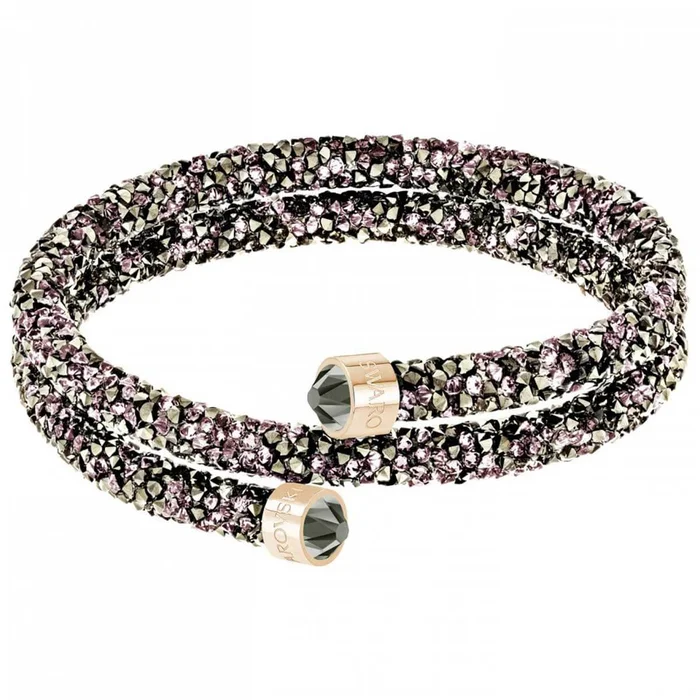 Swarovski Women’s Double Bangle Bracelet – Crystaldust, Rose | 5348102