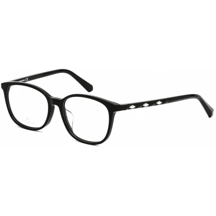 Swarovski Women’s Eyeglasses – Black Rectangular Plastic Full-Rim Frame | SK5300-F 001