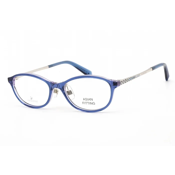 Swarovski Women’s Eyeglasses – Blue/Other Oval Plastic Full-Rim Frame | SK5379-D 092