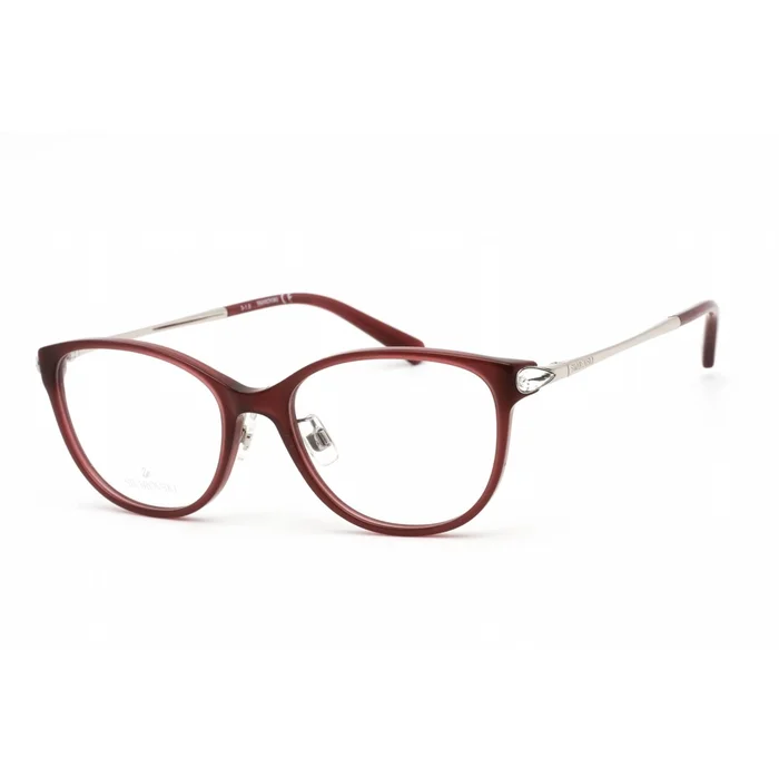 Swarovski Women’s Eyeglasses – Shiny Bordeaux Cat Eye Plastic Frame | SK5354-D 069