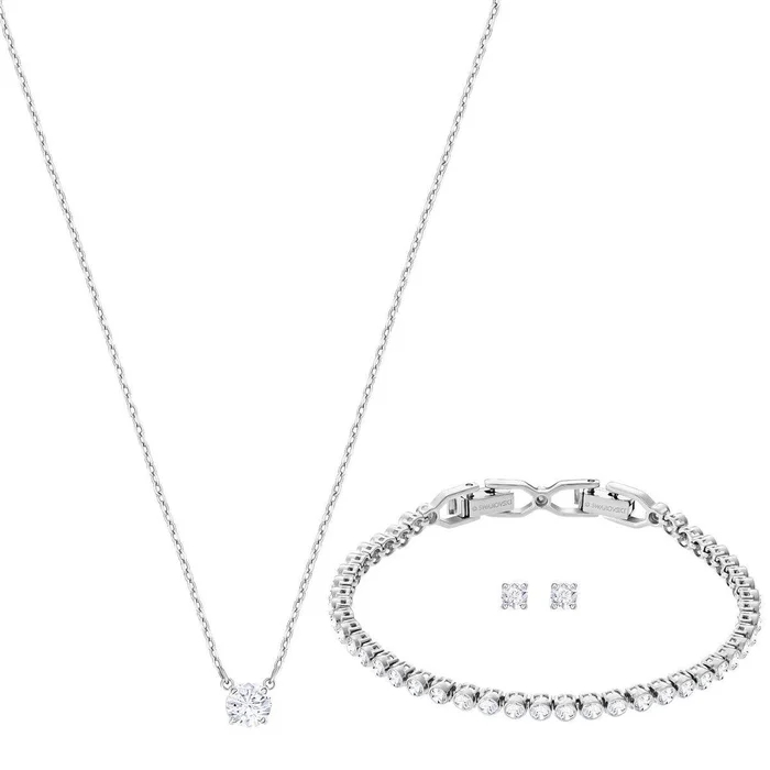 Swarovski Women’s Jewelry Set – Attract Emily Rhodium-Plated Crystals | 5408443