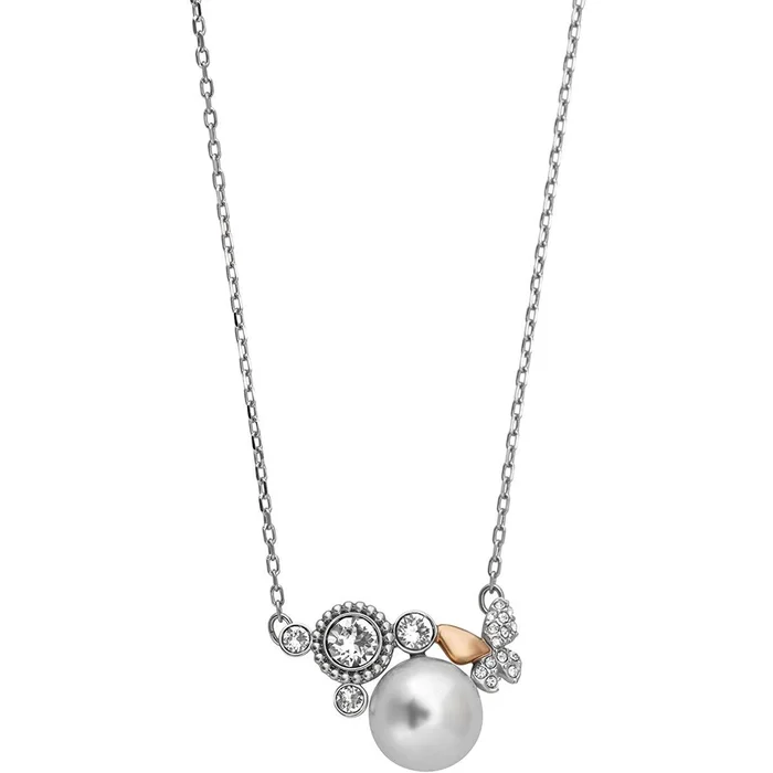 Swarovski Women’s Necklace – Cute Crystal Butterfly and Pearl Pendant | 5190001