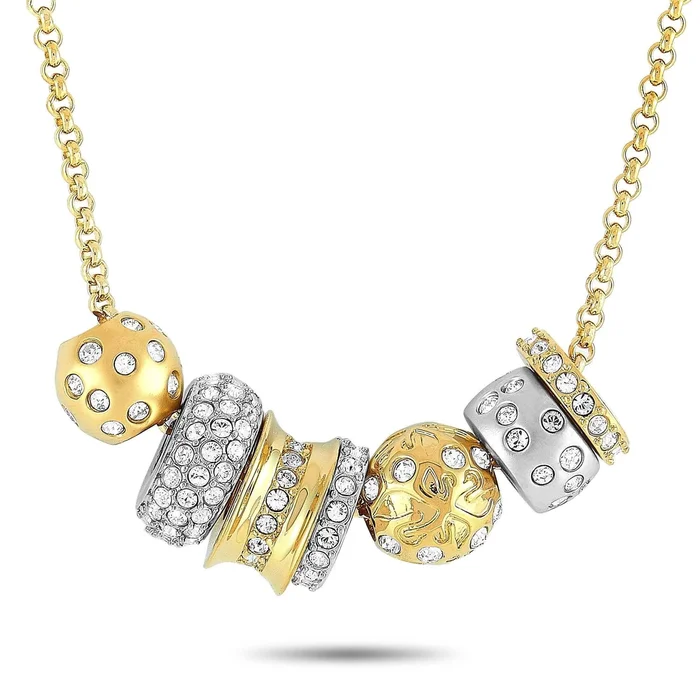 Swarovski Women’s Necklace – Gold Silver & Crystal Mix Kauri | 1093310