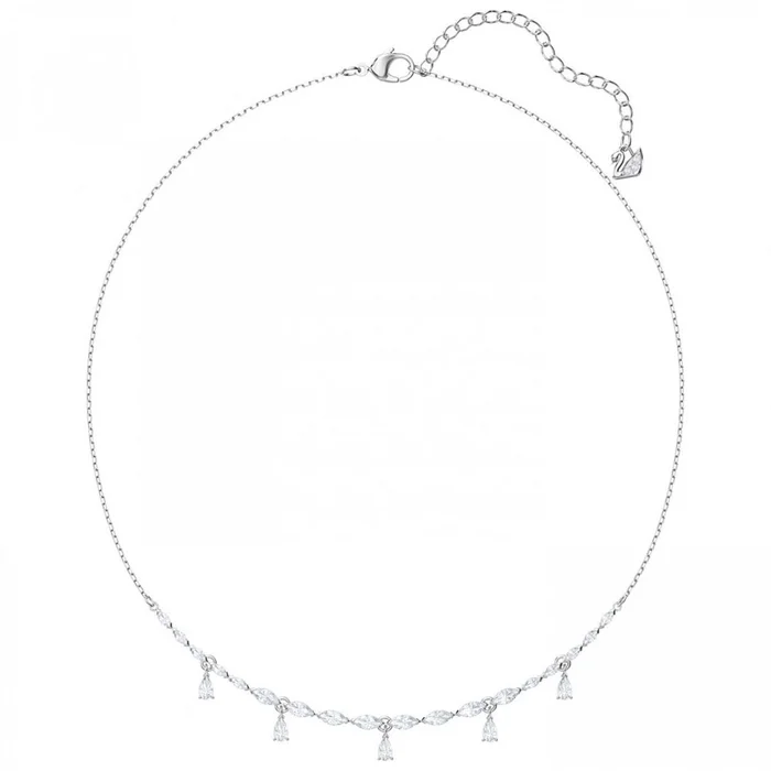 Swarovski Women’s Necklace – Louison Clear Crystal Charm Rhodium Plated | 5419242