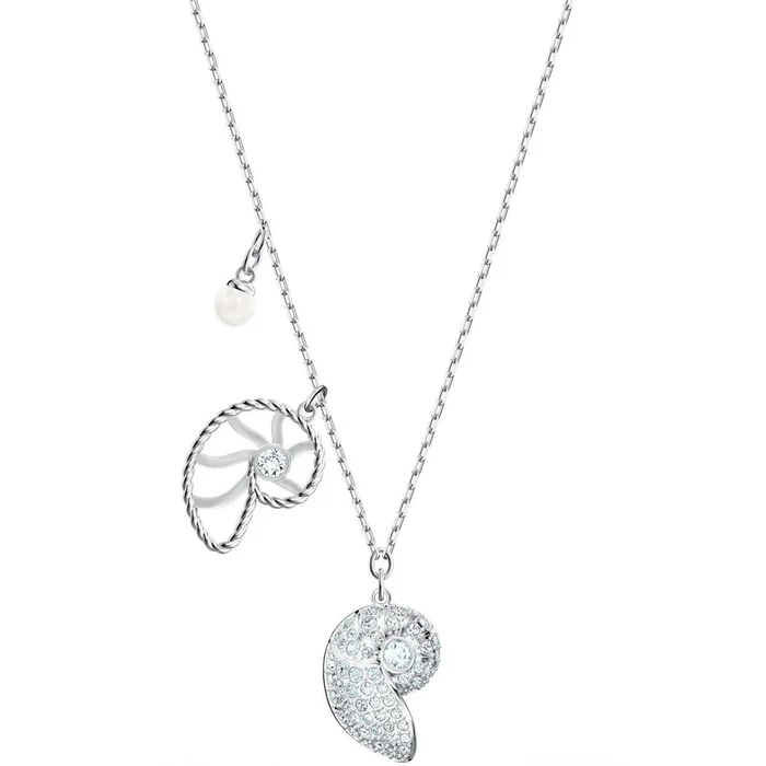 Swarovski Women’s Necklace – Shell Nautilus Crystal Pearl Pendant | 5520669