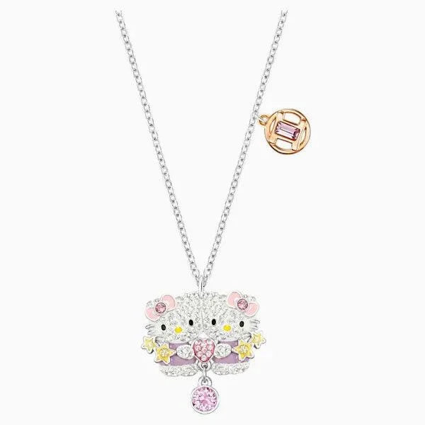 Swarovski Women’s Pendant Necklace – Hello Kitty and Gemini Mixed Plated | 5192748