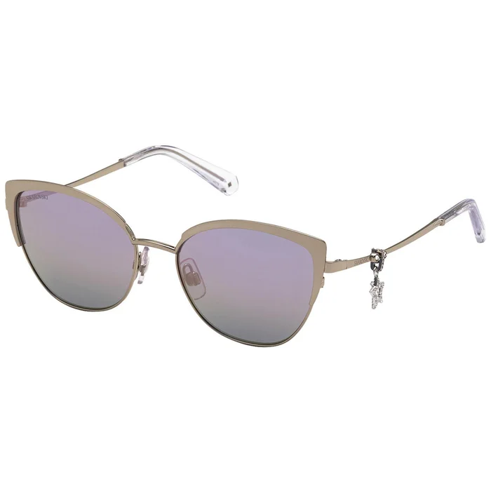 Swarovski Women’s Sunglasses – Gradient Smoke Shiny Palladium Frame | SK0318 16Z