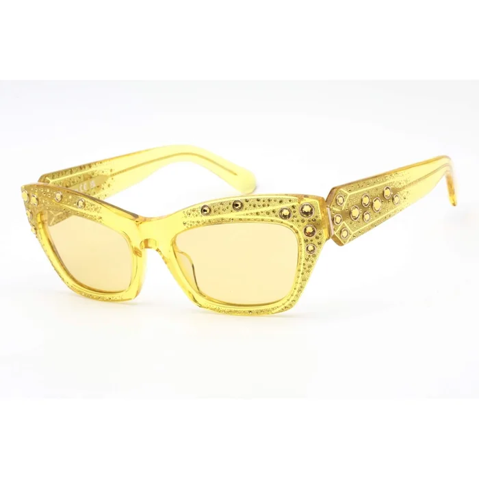 Swarovski Women’s Sunglasses – Roviex Lens Shiny Yellow Cat Eye Frame | SK0380 39J