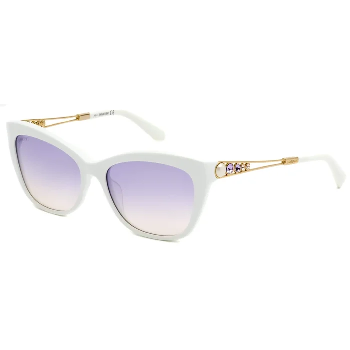 Swarovski Women’s Sunglasses – Smoke Purple Gradient Lens Cat Eye Frame | SK0262 21Z
