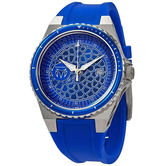 Technomarine Men’s Quartz Watch – TechnoCell Blue Dial Rubber Strap | TM-318053