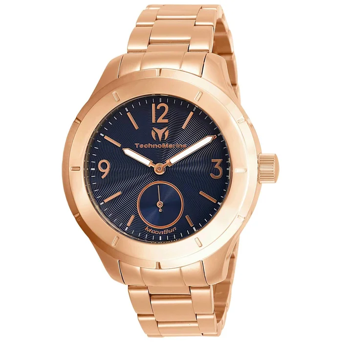 Technomarine Men’s Watch – MoonSun Blue Dial Stainless Steel Bracelet | TM-818003