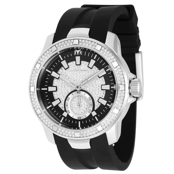Technomarine Men’s Watch – UF6 Quartz Black and White Dial Rubber Strap | TM-621014