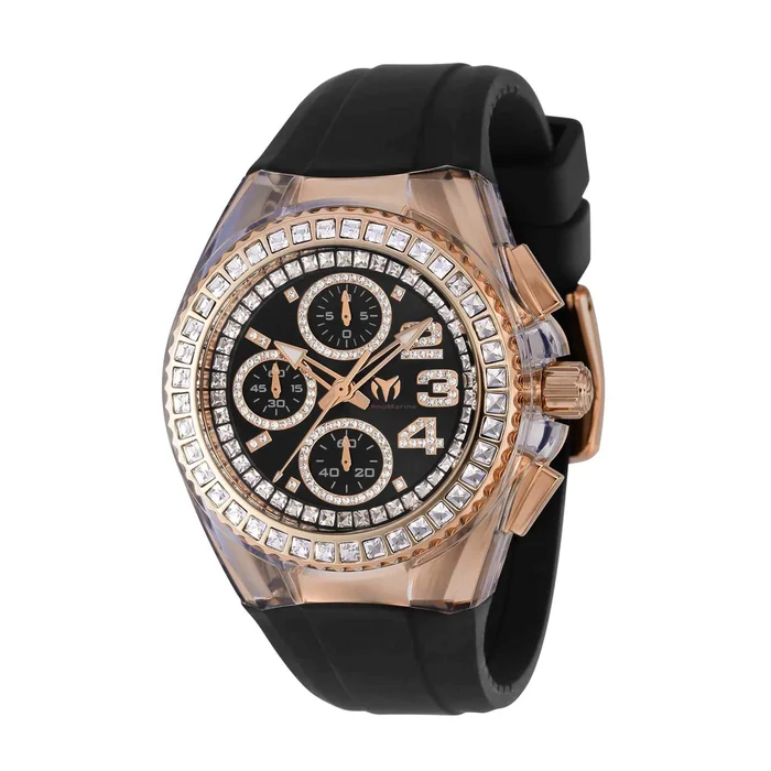 Technomarine Unisex Watch – Cruise Glitz Quartz Chrono Rose Steel Case | TM-121051