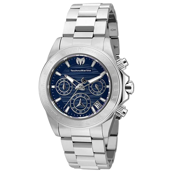 Technomarine Women’s Chronograph Watch – Manta Blue Dial Bracelet | TM-219010
