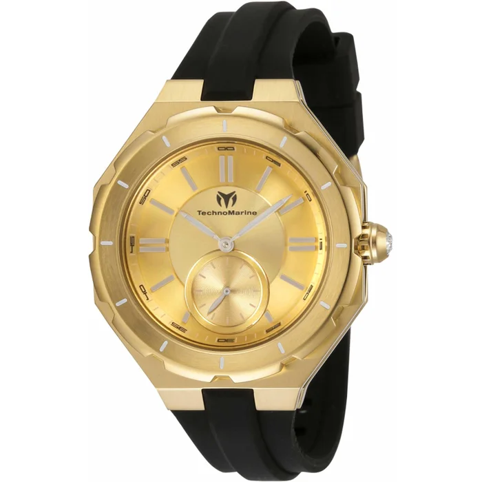 Technomarine Women’s Quartz Watch – Cruise Sea Lady Gold Tone Dial Strap | TM-120038