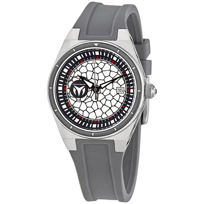 Technomarine Women’s Quartz Watch – TechnoCell White and Grey Dial Strap | TM-318076