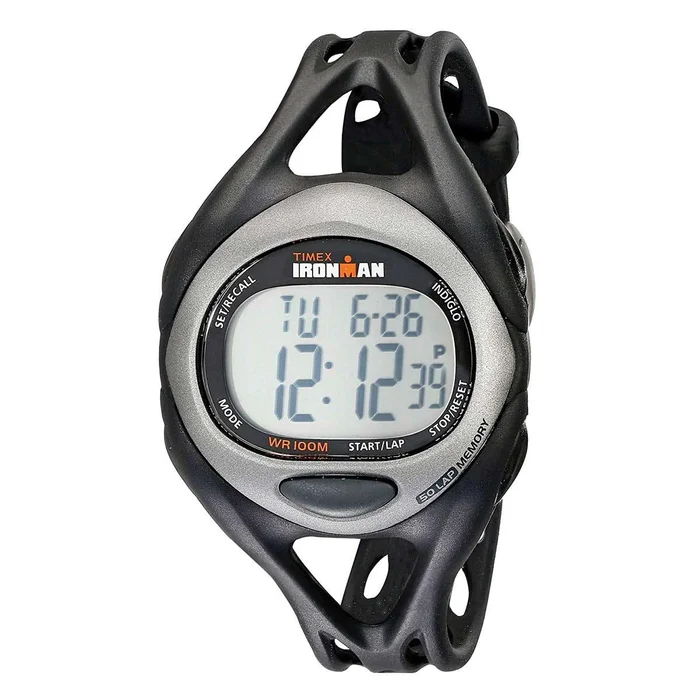 Timex Chronograph Watch – Men’s Ironman Sleek 50 Black Strap | T54281JV