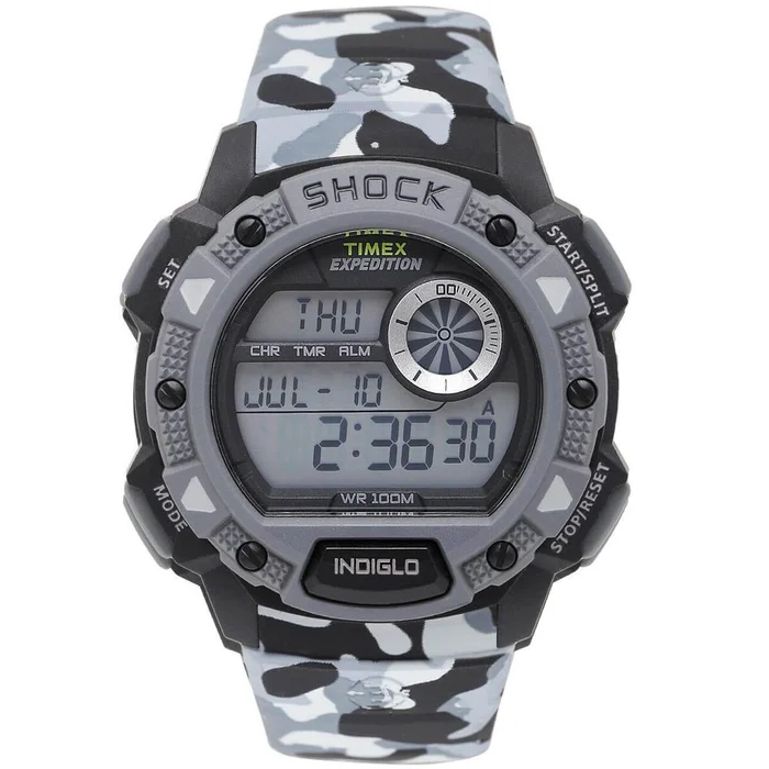 Timex Men’s Quartz Watch – Expedition Grey Triangle Design Bezel Strap | TW4B00600UM