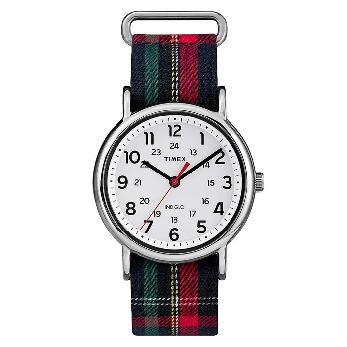 Timex Unisex Fabric Strap Watch – Weekender White Dial Quartz | TW2R10900JV